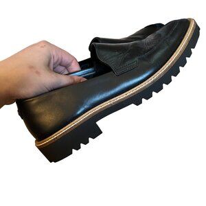 ECCO Incise Tailored Black Loafer Womens Size 37